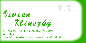 vivien klinszky business card